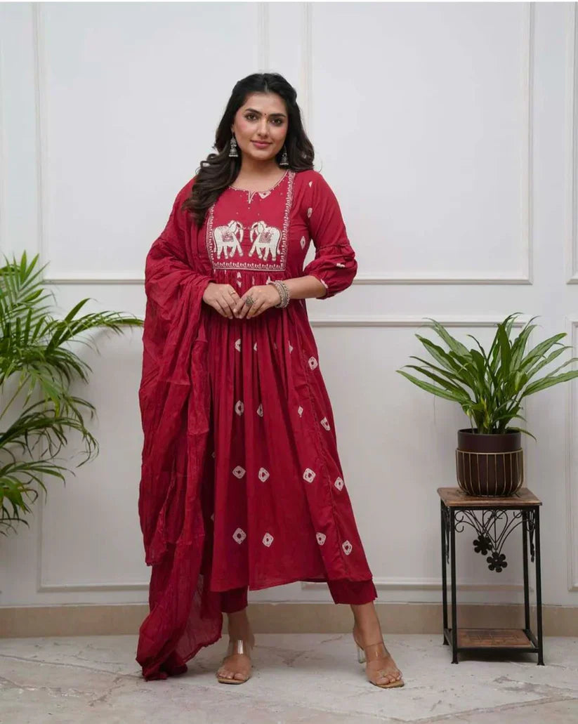 KURTI, PANT & DUPATTA SET