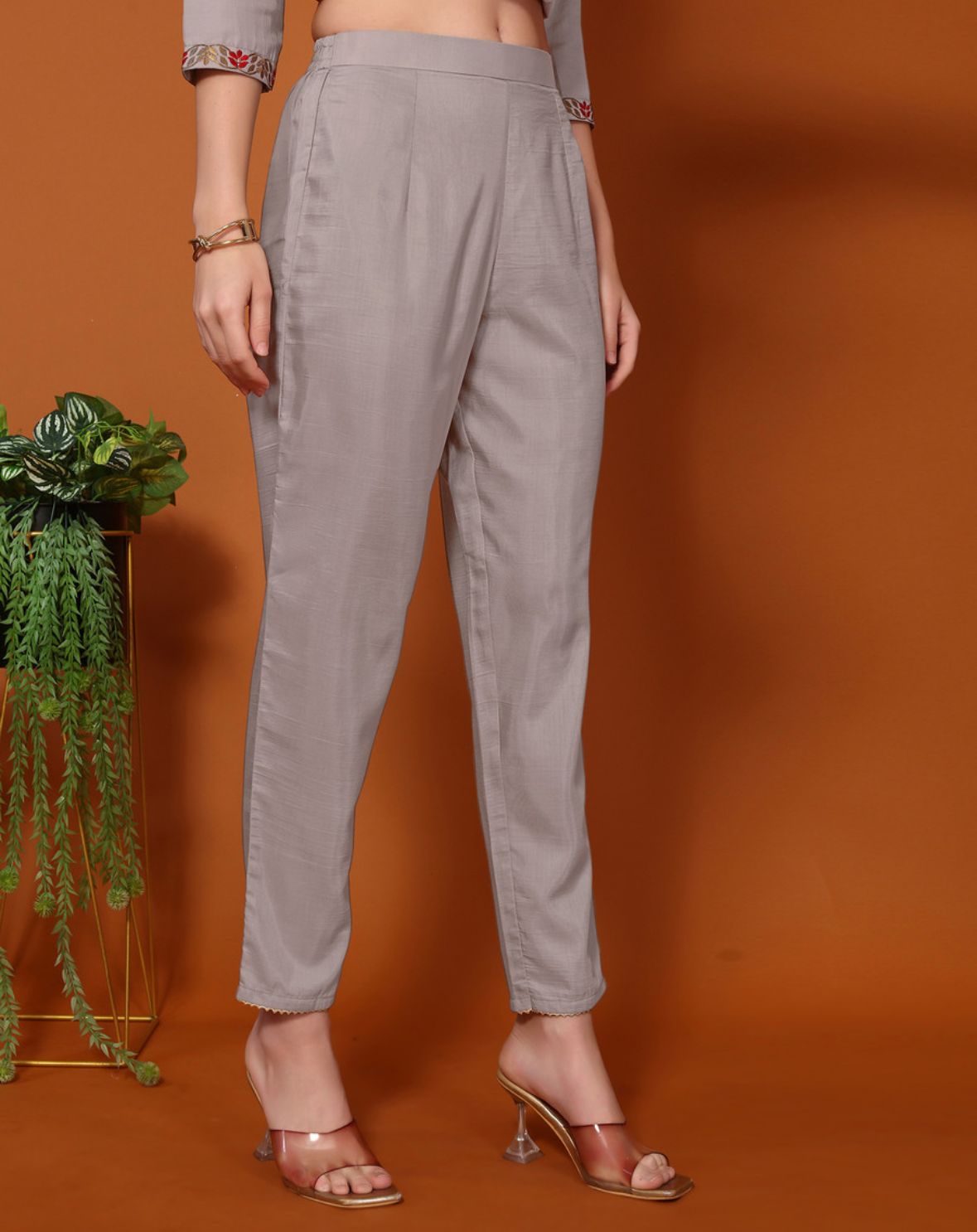 Women cotton blend kurta dupatta set