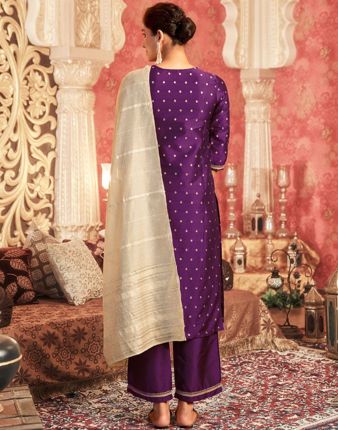 Women Kurta Pant, Net Dupatta Set