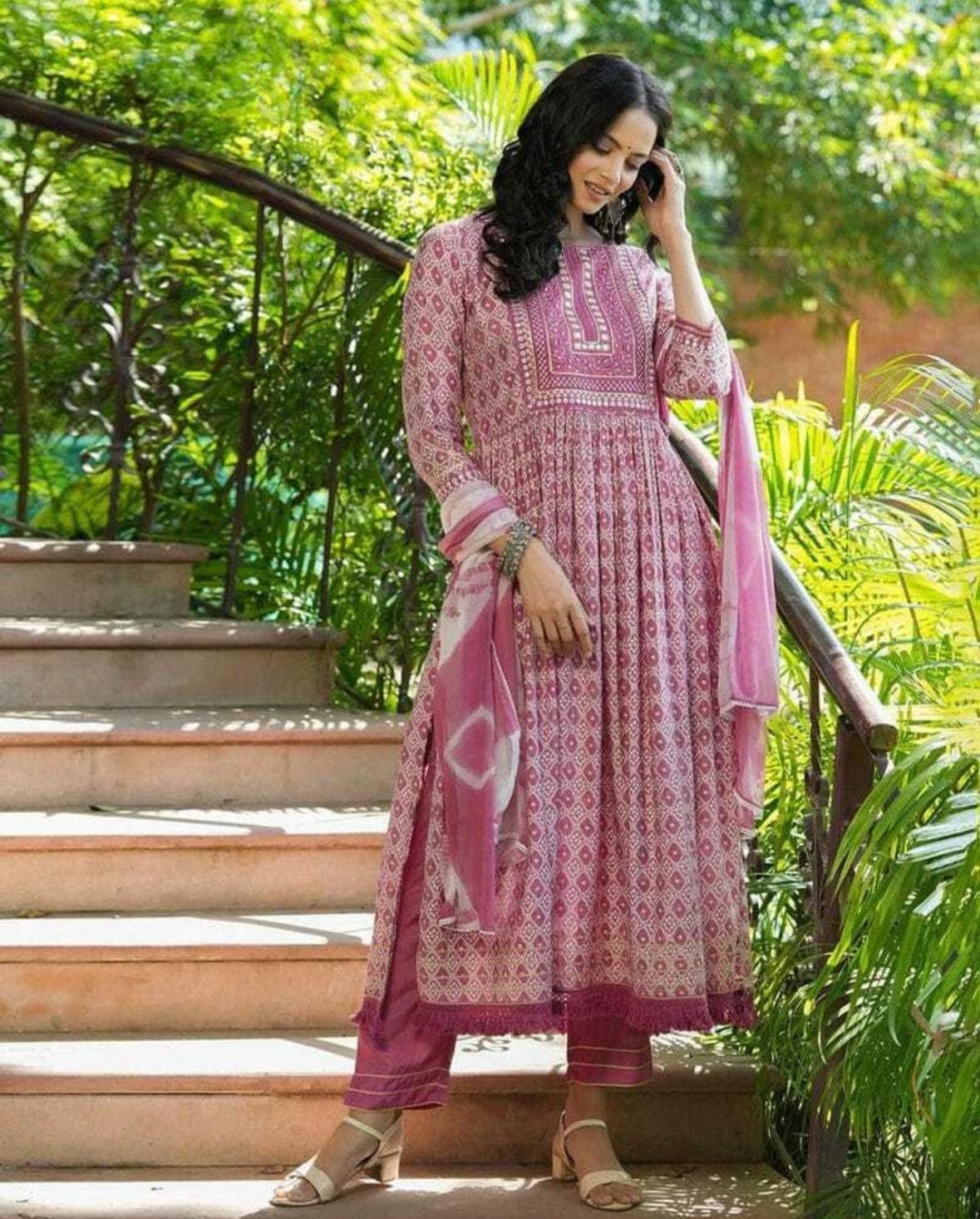 Woven, printed, self design kurta , pant dupatta set