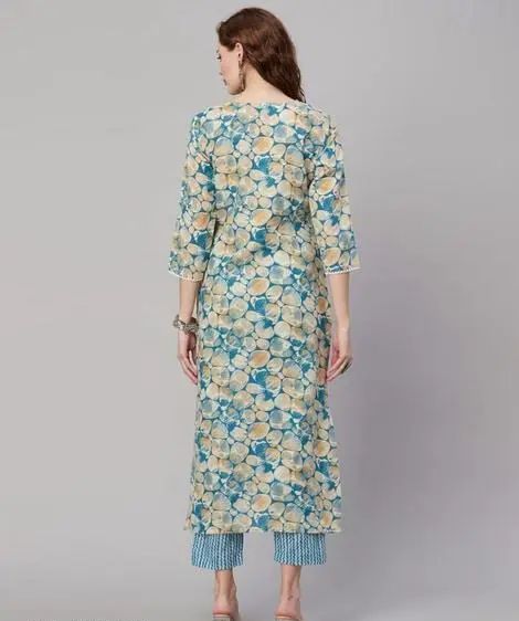 Stylish Women Daily Wear Cotton Kurta Set