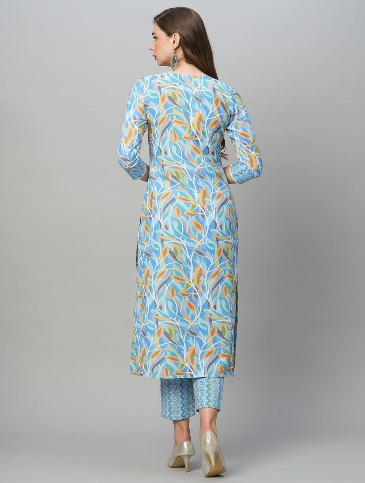 DESIGNER Women Cotton Blend Kurta With Pant