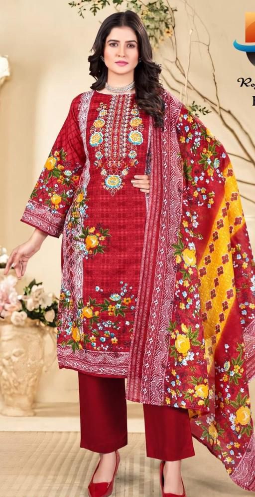 Mirror work heavy designer suit with designer dupatta
