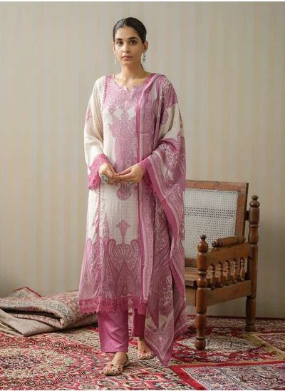 Ethnic motifs printed , designed pakistani suit